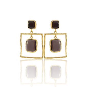 Kadir Jewellery 22 Ayar Altın Kaplama Kadın Sallantılı Küpe -El İşçiliği Ve Hipoalerjenik Küpe