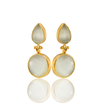 Kadir Jewellery 22 Ayar Altın Kaplama Vintage Küpe -El İşçiliği Ve Hipoalerjenik Küpe