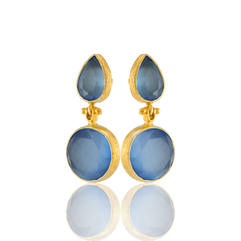 Kadir Jewellery 22 Ayar Altın Kaplama Vintage Küpe -El İşçiliği Ve Hipoalerjenik Küpe