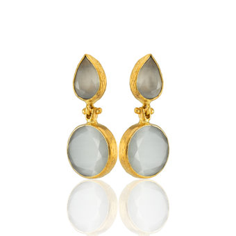 Kadir Jewellery 22 Ayar Altın Kaplama Vintage Küpe -El İşçiliği Ve Hipoalerjenik Küpe