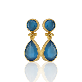Kadir Jewellery 22 Ayar Altın Kaplama Vintage Küpe -El İşçiliği Ve Hipoalerjenik Küpe