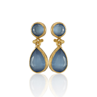 Kadir Jewellery 22 Ayar Altın Kaplama Vintage Küpe -El İşçiliği Ve Hipoalerjenik Küpe