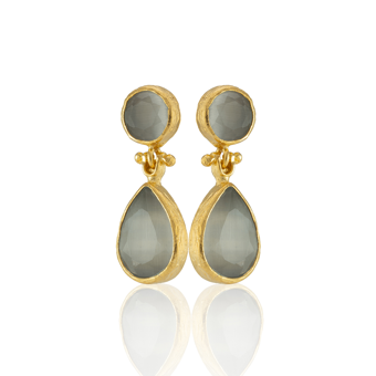 Kadir Jewellery 22 Ayar Altın Kaplama Vintage Küpe -El İşçiliği Ve Hipoalerjenik Küpe