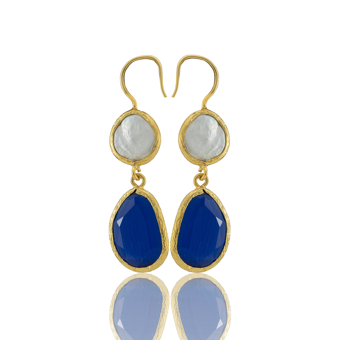 Kadir Jewellery 22 Ayar Altın Kaplama Kadın İnci Küpe -El İşçiliği Ve Hipoalerjenik Küpe