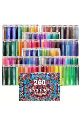 Sanathobi 260 Renkli Profesyonel Sulu Boya Kalem Seti, Suluboya Kalemleri, Hediye Kalem Seti, Yüksek Pigment