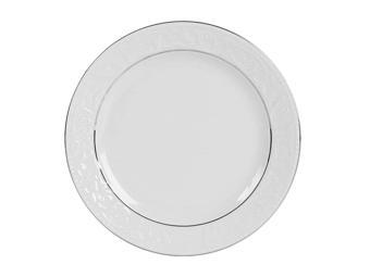 Porland Hazan Platin Yaldız Düz Tabak Tekli 25cm 04POR031150
