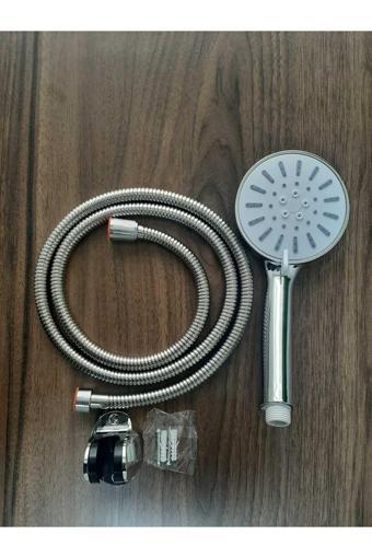 Bir Sürü Eşya Askılı Duş Seti/ Spiral Hortumlu Mafsallı Duş Telefonu Başlığı/ Banyo Duşakabin Duş Başlığı