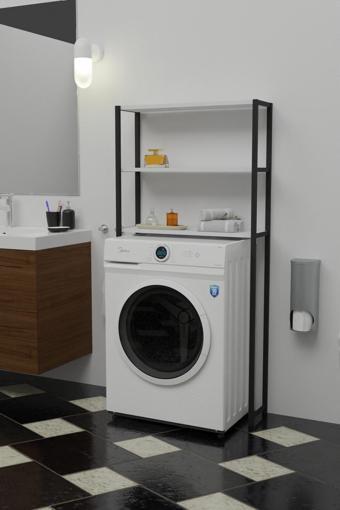 Net Mobilya Klozet Ve Makina Üstü Banyo Düzenleyici Raf Beyaz 