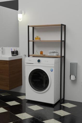 Yelken Cosar Group Çamaşır Makinesi Üstü Düzenleyici Banyo Rafı Makina Üstü Çok Amaçlı Dolap 150x70