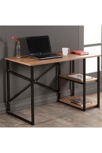 Alfonso Bilgisayar Masası Çalışma Laptop Ofis Masası 50X120 Ceviz 