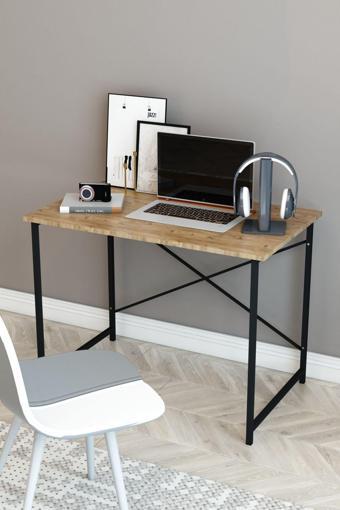 Dizaynmotion Çalışma Masası 60X90 Atlantik Çam - Bilgisayar Ofis Ders Masası Ceviz 