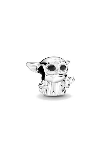 Asafaccessory Star Wars Yoda Charm Gümüş Kaplama gri Tek Ebat