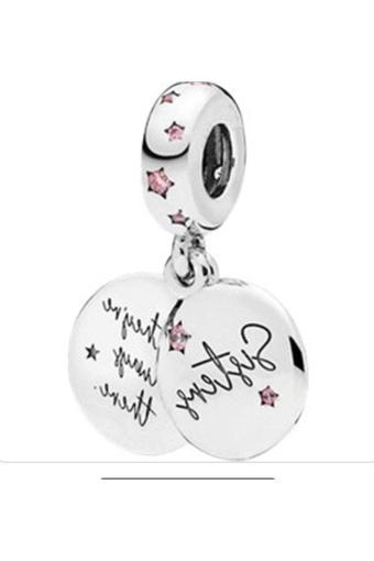 Asafaccessory Sisters Charm Gümüş Kaplama Gümüş Tek Ebat