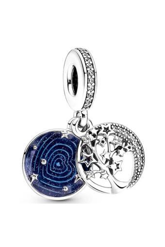Asafaccessory Hayat Ağacı Charm Gümüş Kaplama Gümüş Tek Ebat