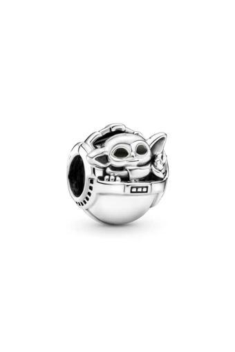 Asafaccessory Baby Yoda Charm (Star Wars ) Gümüş Kaplama Gri Tek Ebat