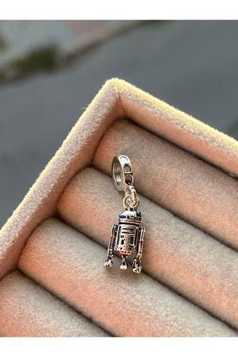 Asafaccessory Star Wars R2-D2 Sarkıt Charm Gümüş Kaplama Gri #1