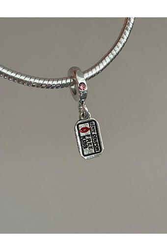 Asafaccessory Love Coupon Charm Aşk Kuponu Charm Gümüş Kaplama Gümüş Tek Ebat