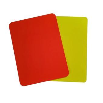 Sarı Kırmızı Kart 12x9 cm , Hakem Kartı , Parlak