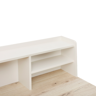 Tower Raflı Çalışma Masası - Ceviz / Krem 115,5x55x106 cm