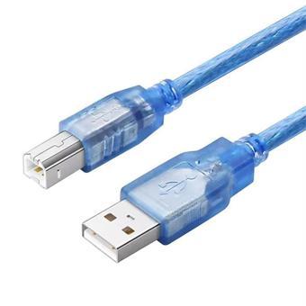 Fully G-534DB Şeffaf Mavi 3 Metre Usb Yazıcı Kablosu
