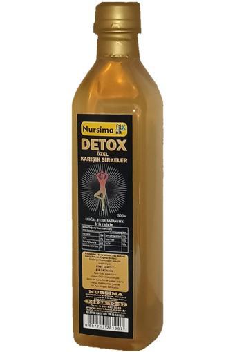 Nursima Fit X  Detox Sirkesi Cam Ambalaj 500 Ml