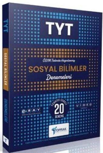 TYT Sosyal Bilgiler 20 li Deneme Kitabı Toprak Yayıncılık - Toprak Yayınları