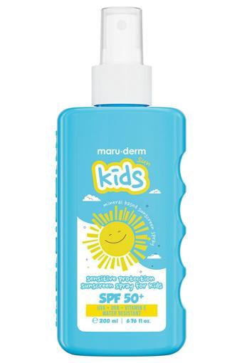 Maruderm Çocuk Güneş Spreyi Çocuklar İçin Hassas Koruma Sprey Güneş Kremi SPF 50+ 200 ML
