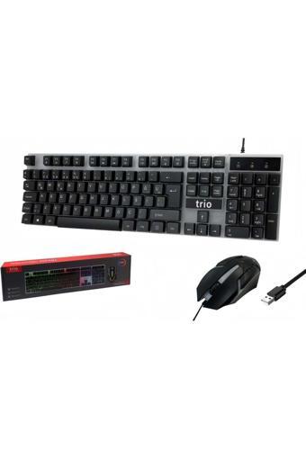 Kync Trk200 Kablolu Işıklı Oyuncu Klavye Mouse Set