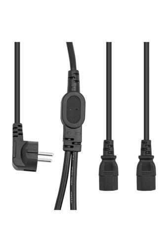 Kync Tek Priz Çift Güç Çıkışlı 1.8 Metre Power Kablosu