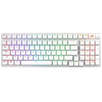 Asus ROG Strix Scope II 96 NX Snow Switch Hot-Swap RGB Beyaz Kablosuz ENG-Q Mekanik Gaming Klavye