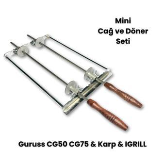 Barbekü Mangal Mini Cağ Döner, Et Döner ve Tavuk Döner Seti