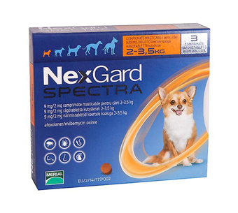 Nexgard Spectra XS (2-3.5 kg) Köpekler İçin 1 Kutu