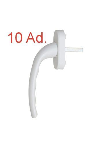 10 ADET Beyaz Pencere Kolu Alüminyum. Yerli Üretim. Kayapen Marka. 124 gram / Adet