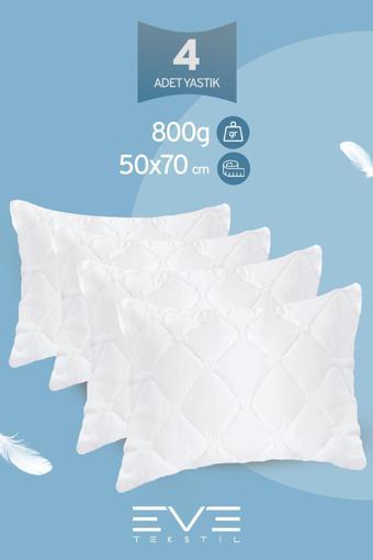 4 Adet Diamond Plus Kapitone Yastık 50*70 Cm 800 gr