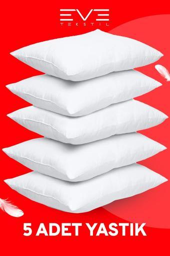 5 Adet Micro Silikon Elyaf Nonwoven Yıkanabilir Antialerjik Ev Ve Hotel Yastık 50x70cm 700 gr