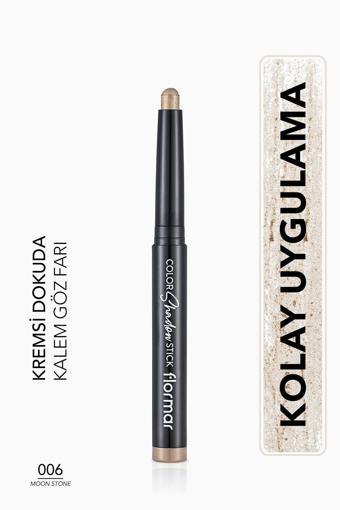 Flormar Suya Dayanıklı Işıltılı Kalem Far -Color Shadow Stick - 006 Moonstone-8682536039468
