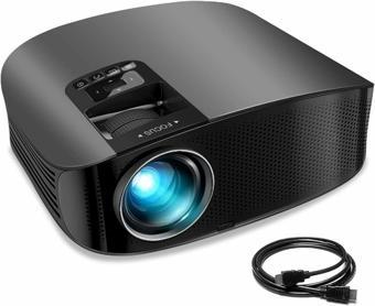 GooDee Projektör, 1080P - 12000L Dış Mekan Video Projektörü, 230 Inc