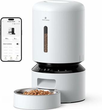 PETLIBRO Otomatik Kedi Maması Dispenseri, 5G WiFi - Beyaz