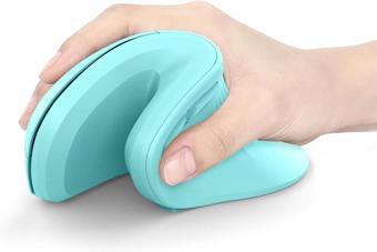 Seenda Ergonomik Kablosuz Dikey Mouse, Bluetooth 4.0+USB - Nane Yeşili