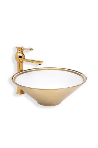 Lena Eva Banyo E-8117 Tezgah Üstü Porselen Lavabo