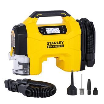STANLEY SXVI02001 12Volt/18Volt 160 PSI Dijital Basınç Göstergeli Lastik & Yatak Şişirme Pompası + Araç Süpürgesi + Led