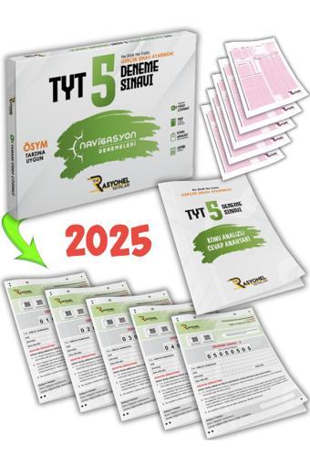 Rasyonel Yayınları 2025 Tyt Tüm Dersler Navigasyon 5'Li Genel Deneme Seti (Ösym Ayarında) - Rasyonel Yayınları