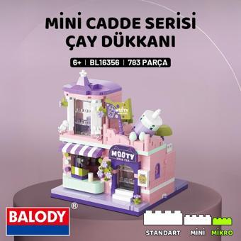 Balody Mini Cadde Serisi – Çay Dükkanı (BL16356) – Mikro Blok Yapı Oyuncakları Seti