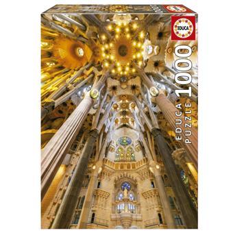 1000 Parça Sagrada Familia İç Mekan Görüntüsü Puzzle - Sagrada Familia Interior 