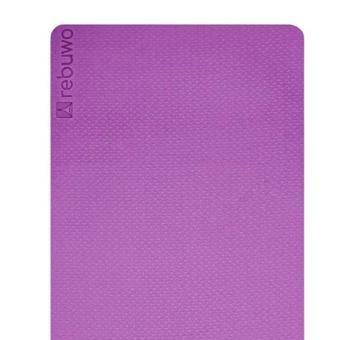 Çift Taraflı Kaydırmaz TPE Yoga Matı – 6mm Pilates Minderi | 181x61 cm Konforlu ve Dayanıklı Mor&Pembe