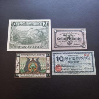 Escoines Koleksiyon 3996367f48a2cd0894 1918 - 1919 - 1920 Almanya Notgeld set ÇİL eski kağıt para