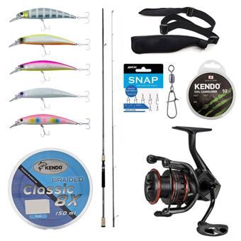 YekOutdoor Okuma Profesyonel Spin Seti Okuma Azaki Spin 244 cm 7-28 gr 2 Parça Spin Kamışı&Okuma Ceymar HD CHD-3000A Mat