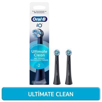 Oral-B iO Ultimate Clean Siyah Diş Fırçası Yedek Başlığı 2 Adet