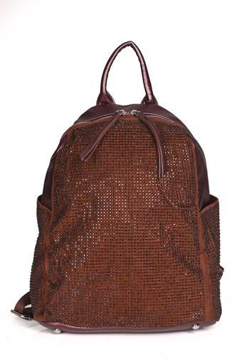 Ççs 16371 Taşlı El Tutmalı Ve Sırt Çantası Bronz