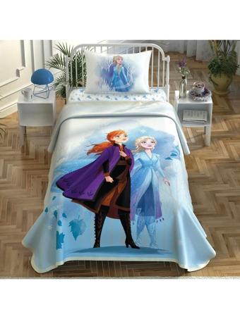 Taç Tek Kişilik Lisanslı Frozen 2 Sisters Pamuk Pike Takımı